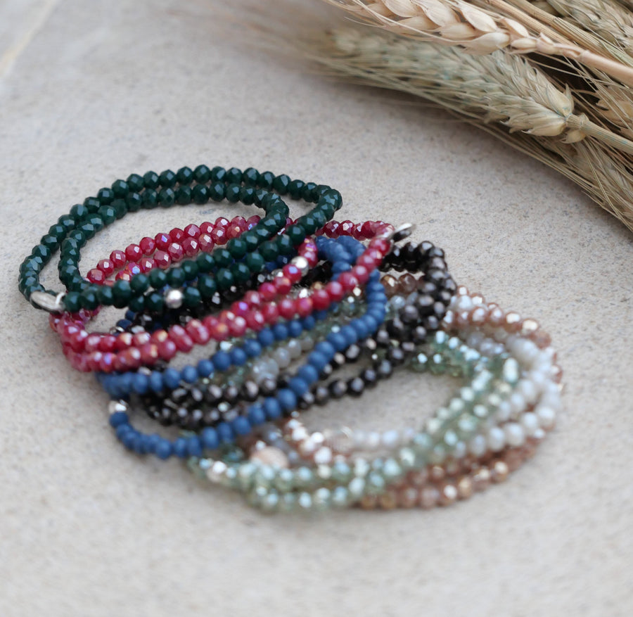 JESEŇ / ZIMA crystal wrap náramok