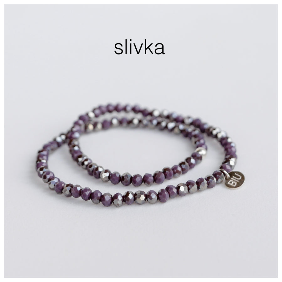 JESEŇ / ZIMA crystal wrap náramok