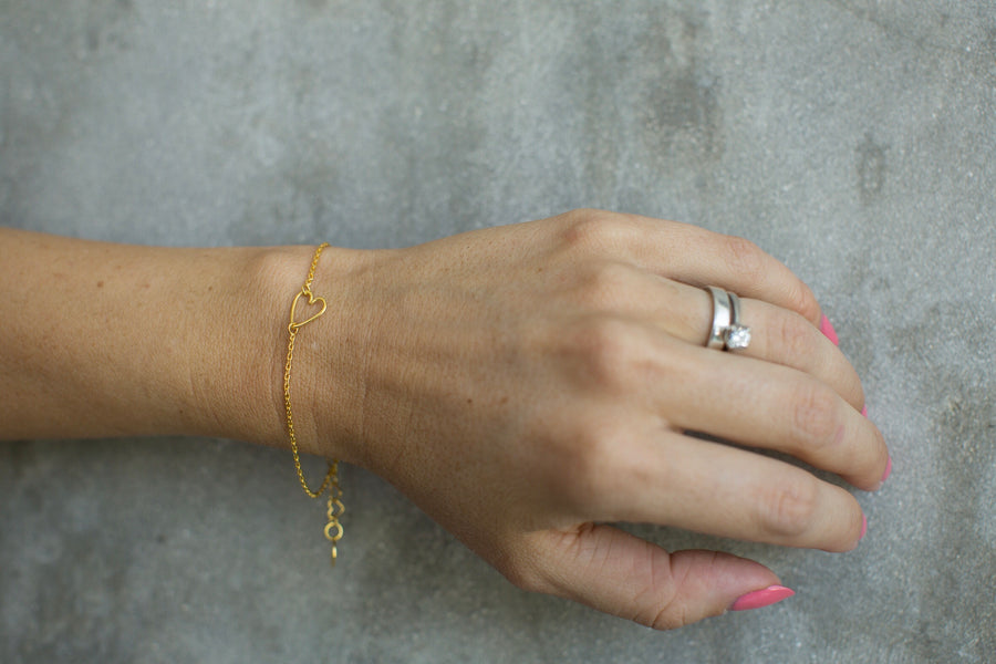 CINTA LOVE bracelet 22k gold plated