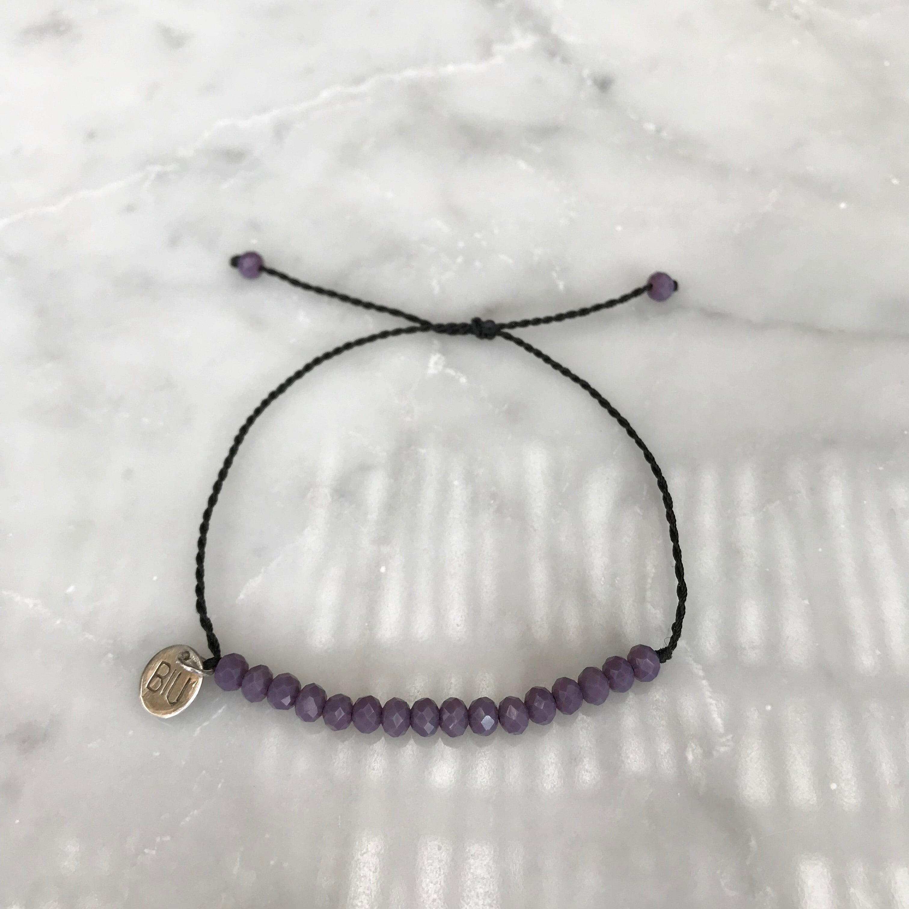 BANGLI VIOLET kryštálový náramok