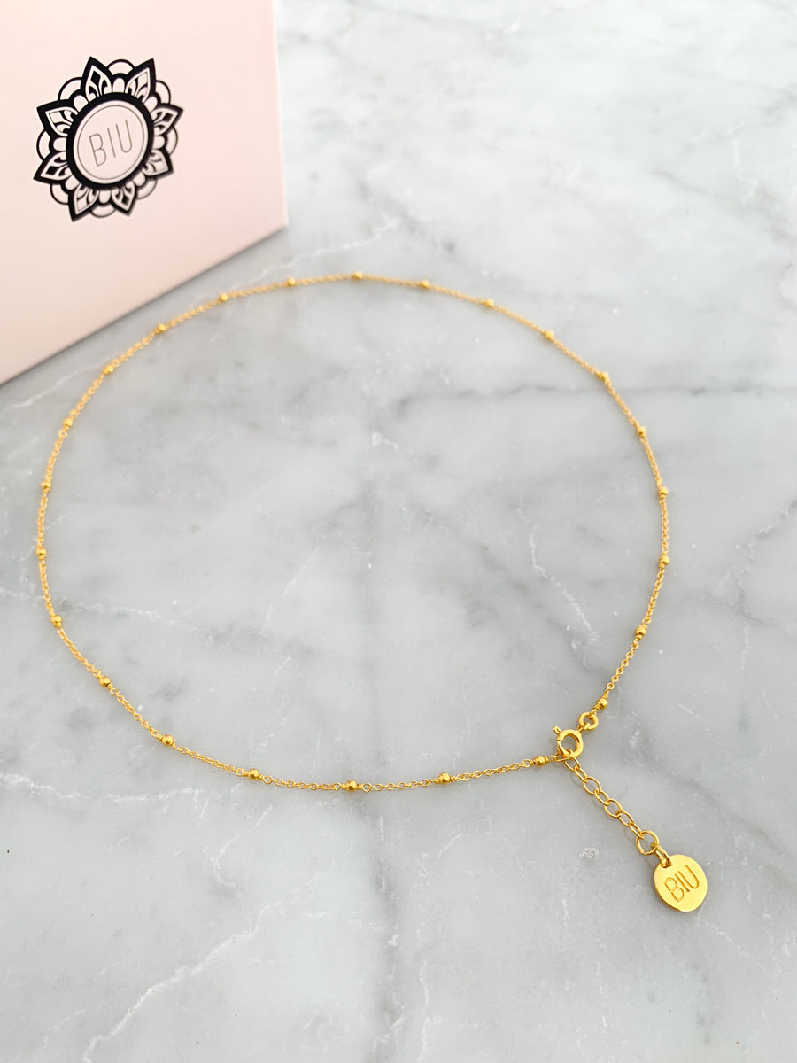 BENOLITA necklace 22k gold plated